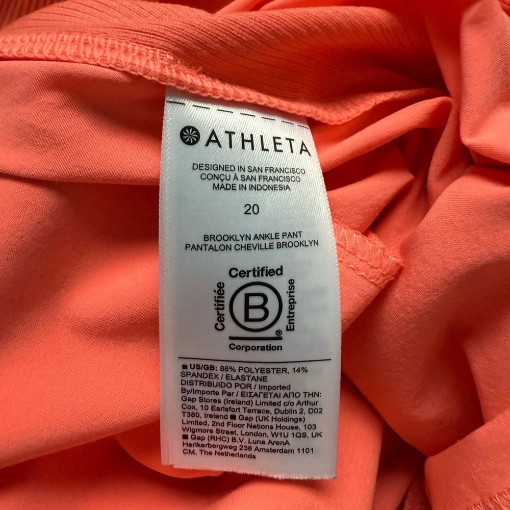 Athleta Brooklyn Ankle Pant in Sunset 🧡 Size 20 🧡 - Picture 5 of 10